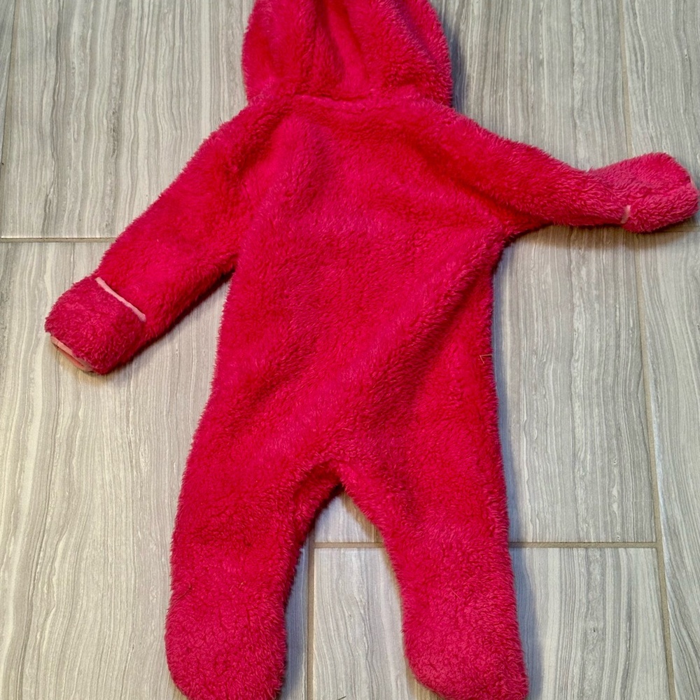 Snozu Pink Fleece Kids Footies - Picture 12 of 16